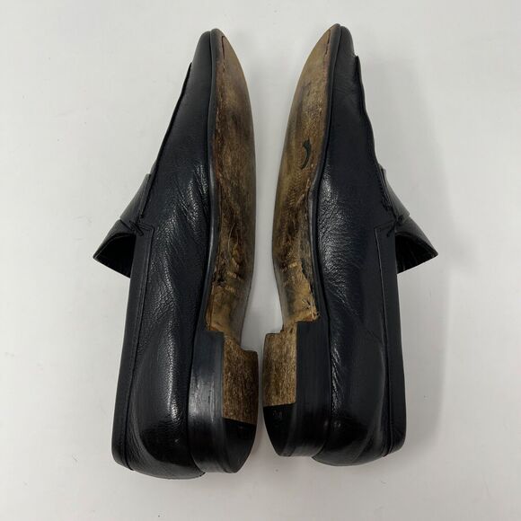 VINTAGE LUXURY PRADA BUSINESS LOAFER SHOES 2D0025 BLACK LEATHER US 9 - Picture 6 of 16